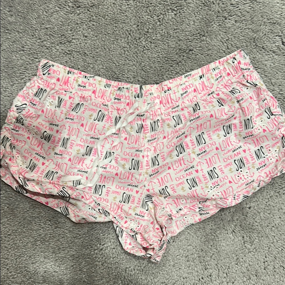 Victoria Secret Ocean Graphic Print Pajama Shorts